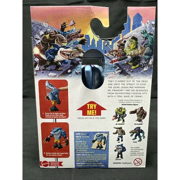 Mattel Street Sharks 30th Anniversary Streex Action Figure New - Picture 3 of 6